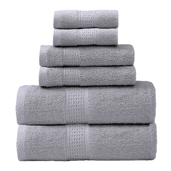 Frottierhandtuch-Set mit eleganter Bordüre