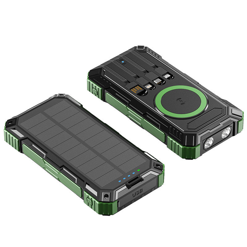 Solar Powerbank mit integriertem LED-Licht Skanto
