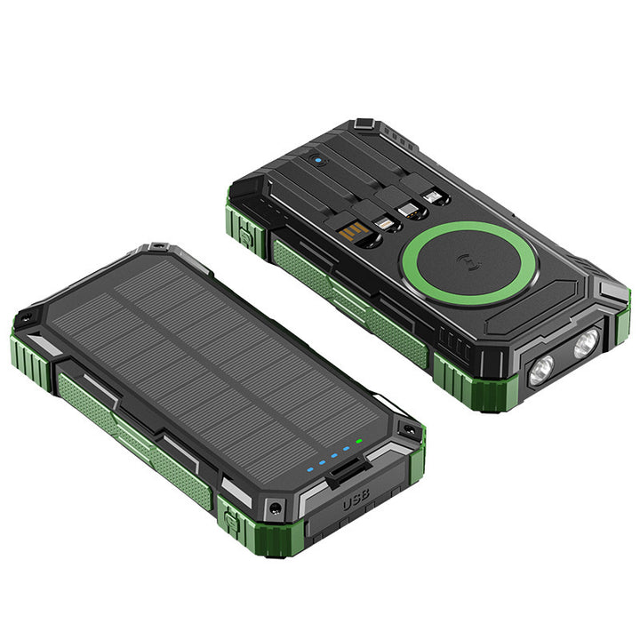 Solar Powerbank mit integriertem LED-Licht Skanto