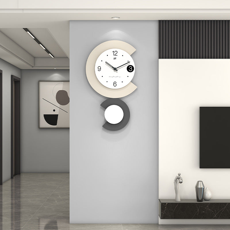Skanto | Moderne LED-Lampe Stille Wanduhr für Wohnzimmer