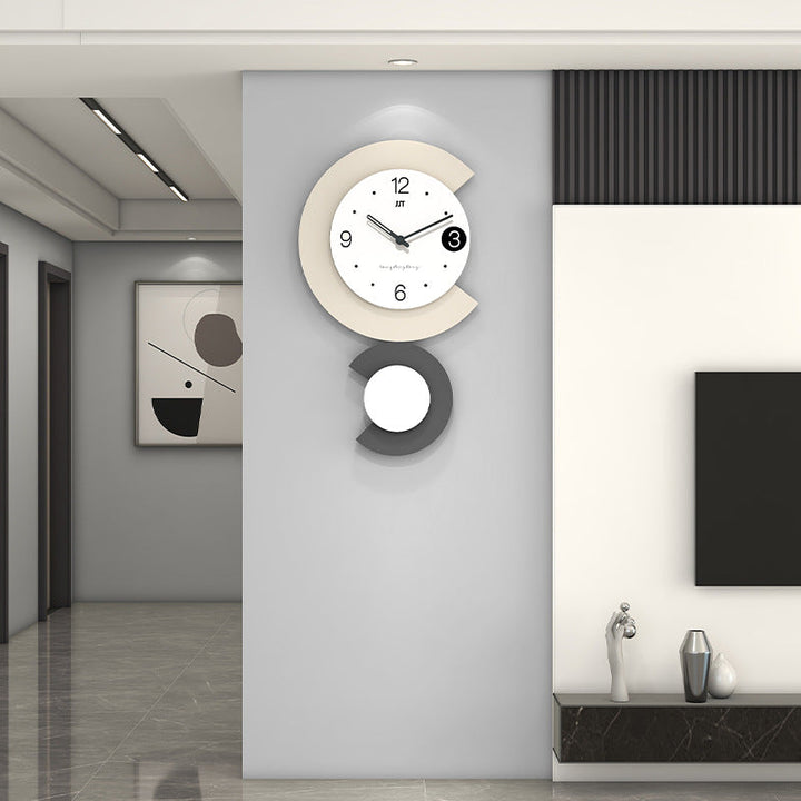 Skanto | Moderne LED-Lampe Stille Wanduhr für Wohnzimmer