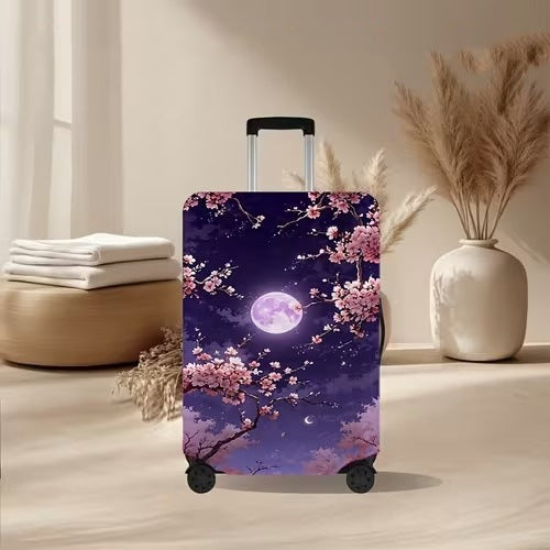 Unisex nicht-elastische Kofferhülle mit vulkanischem Lavamarmor-Design, elastischer Schutzhülle für Trolley Skanto