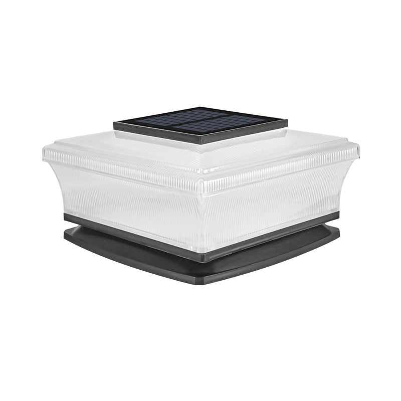 Skanto flache Solar-Deckpfostenkappe mit warmem Umgebungslicht Skanto