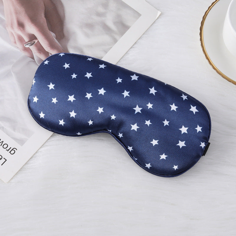 Skanto Seidig-weiche konturierte Schlafmaske für Damen mit Komfortpolster und Sternenmuster Skanto