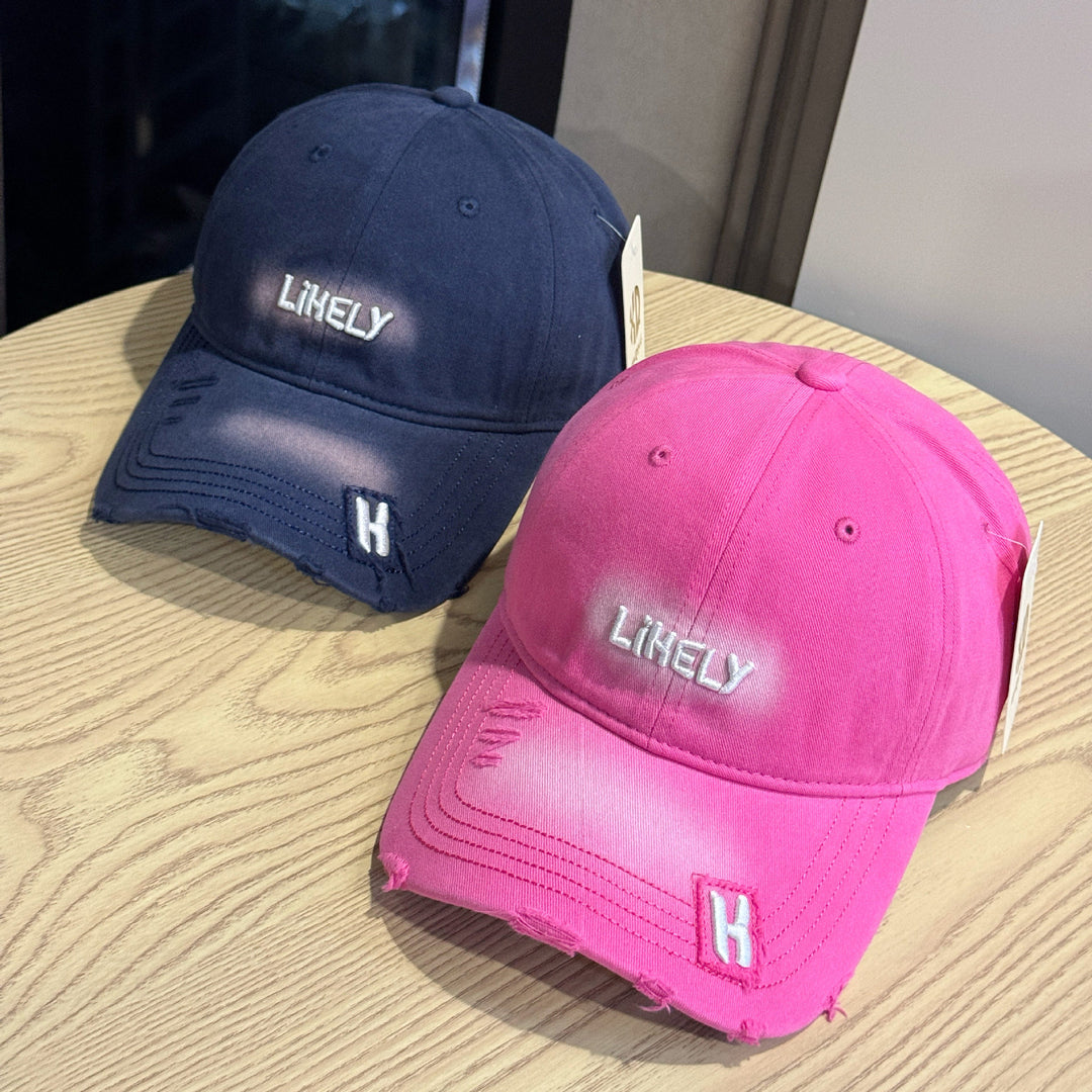 Damen bestickte Baseball Cap im Used-Look Skanto