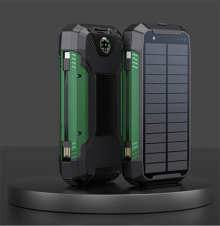 Robuste Solar-Powerbank mit multifunktionalem Ladeanschluss Skanto