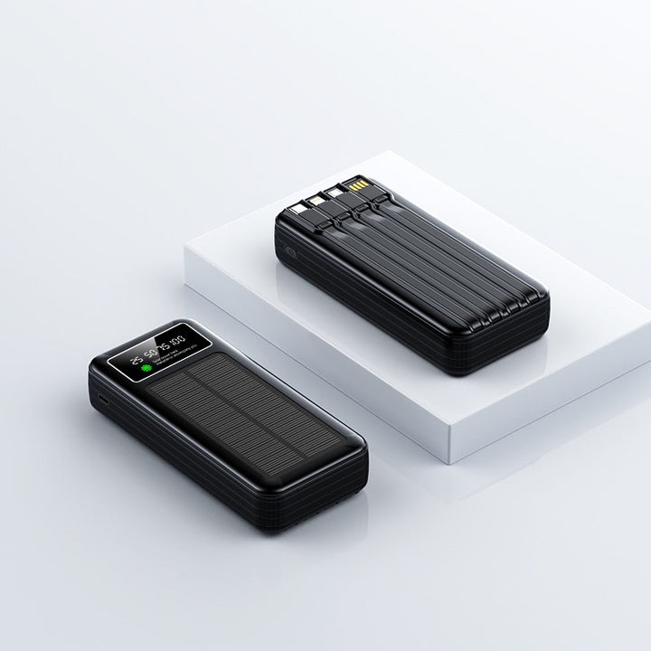 Solar-Powerbank mit integriertem Digitaldisplay Skanto