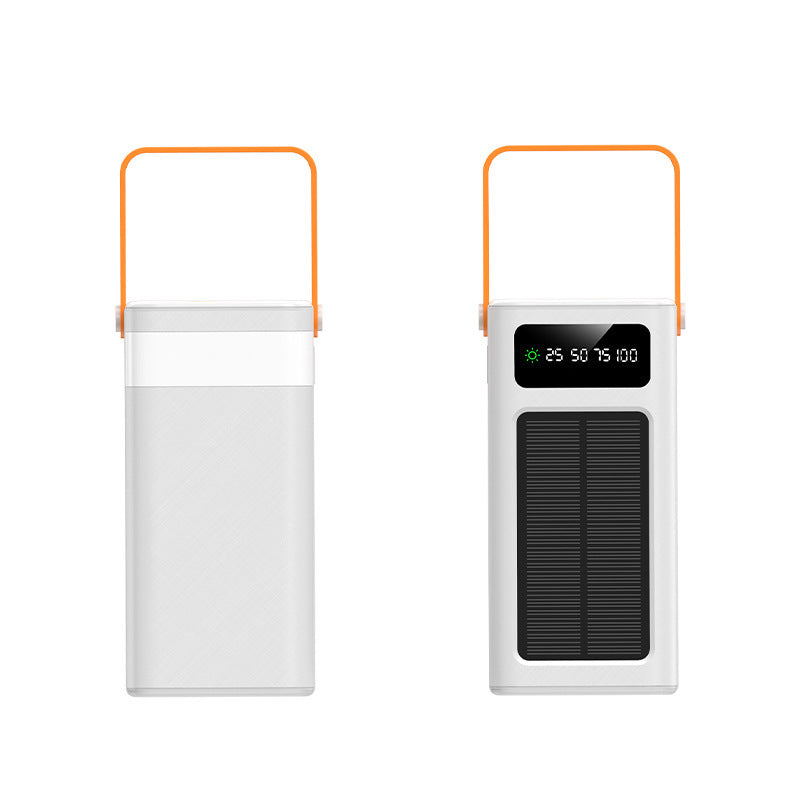 Tragbare solarbetriebene Powerbank mit LCD-Bildschirm und ergonomischem Tragegriff Skanto