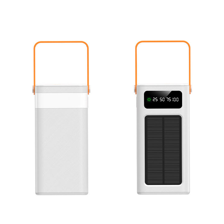 Tragbare solarbetriebene Powerbank mit LCD-Bildschirm und ergonomischem Tragegriff Skanto