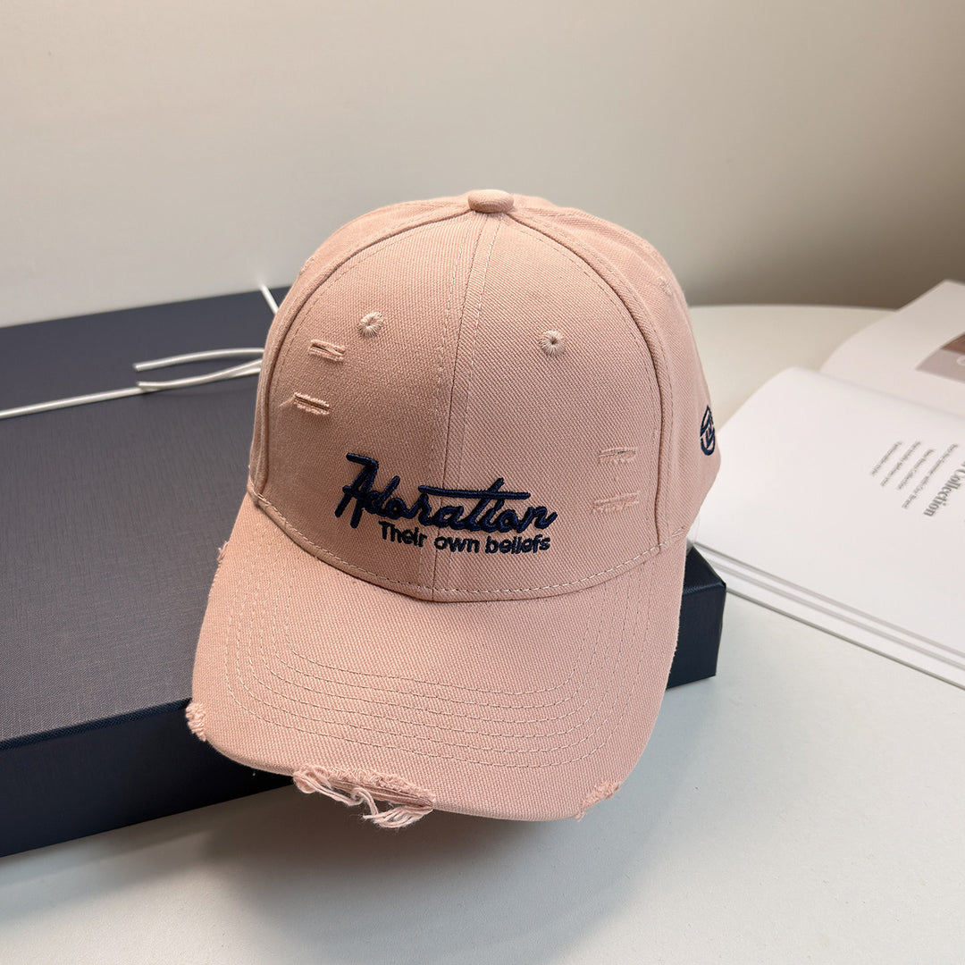 Damen bestickte Baseball Cap im Used-Look Skanto