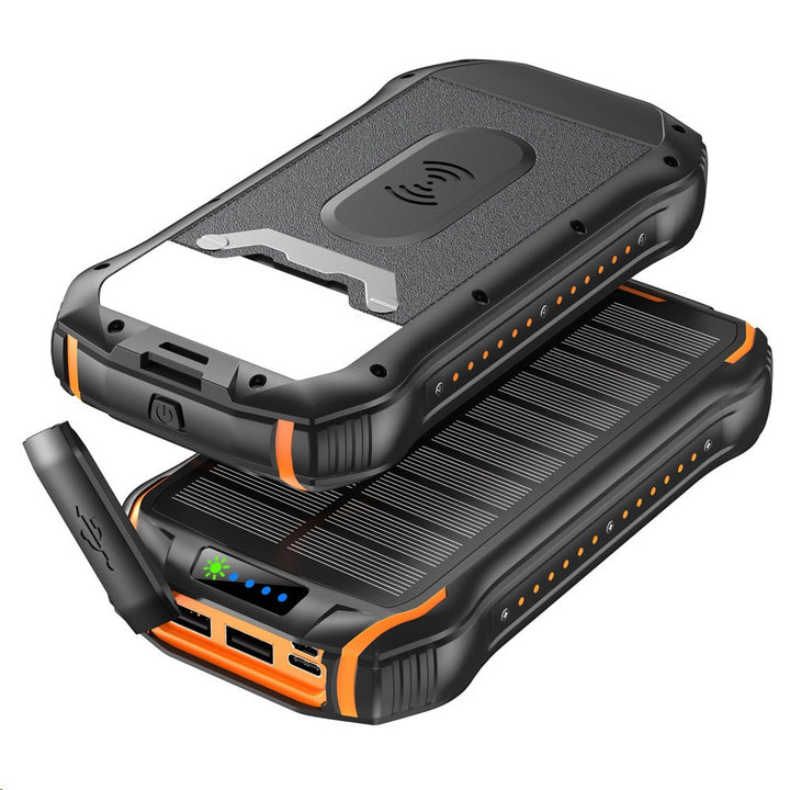 Solar Powerbank mit wasserdichtem Gehäuse und SOS-Funktion Skanto