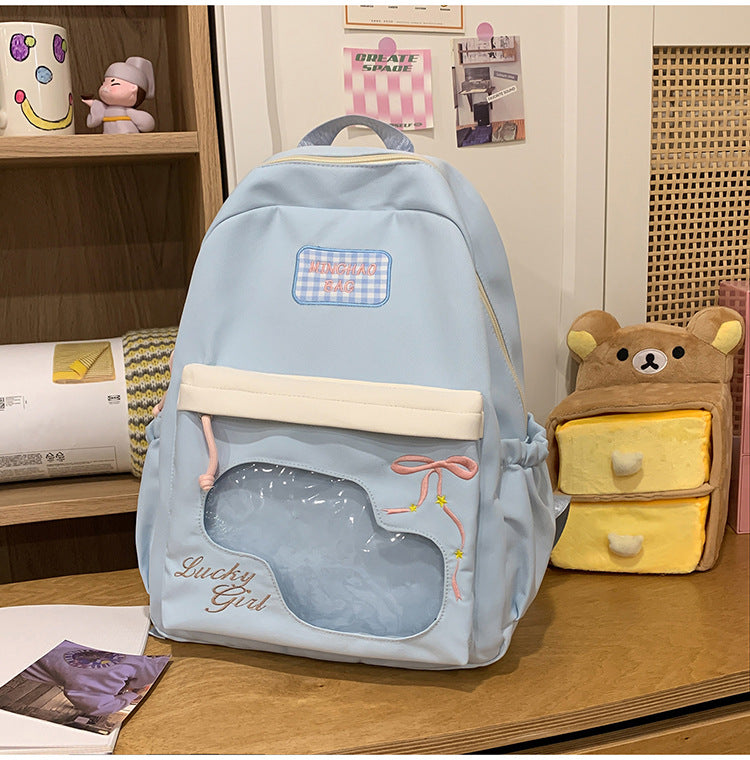 Niedlicher Schulrucksack mit Charakter-Grafik