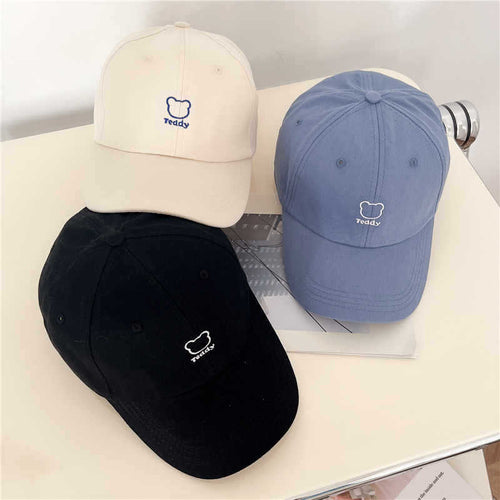 Verspielte Baseballkappe mit Teddybär-Stickerei für Damen Skanto