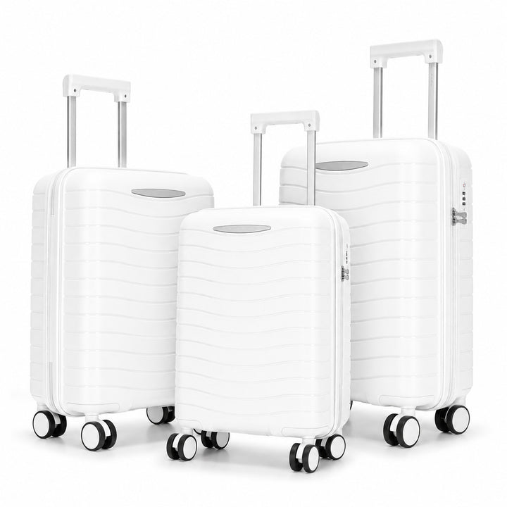 Hartschalenkoffer-Set mit innovativer Taschenorganisation Skanto