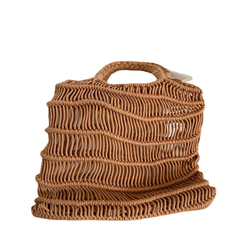 Handgemachte Korbtasche mit geflochtenem Design Skanto
