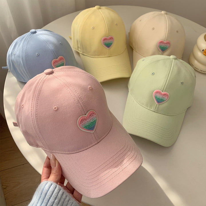 Damen lässige Baseballcap mit Herzstickerei Skanto