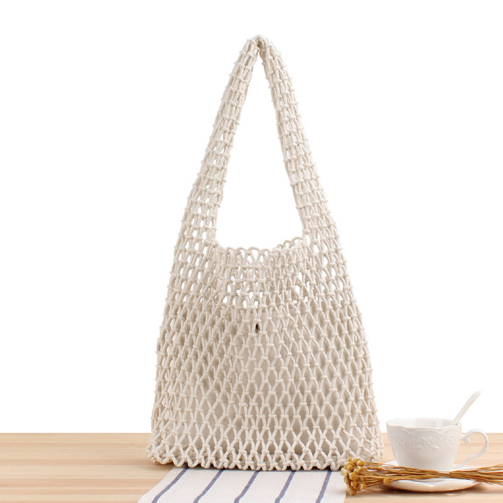 Netztasche Handgemacht Naturmaterial Skanto