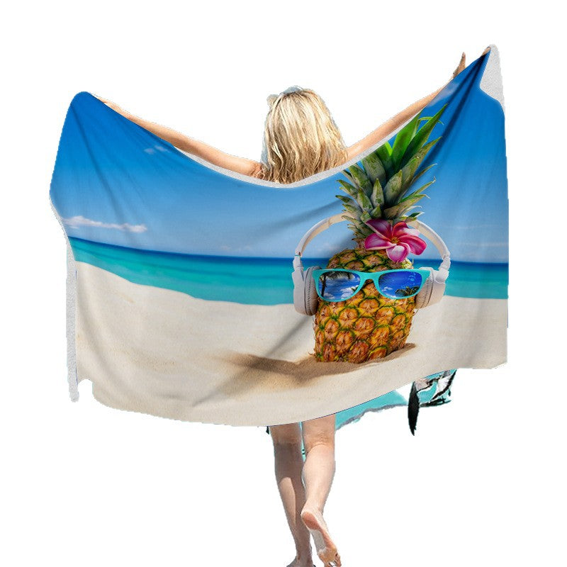 Strandtuch mit kreativem Surf-Motiv Skanto