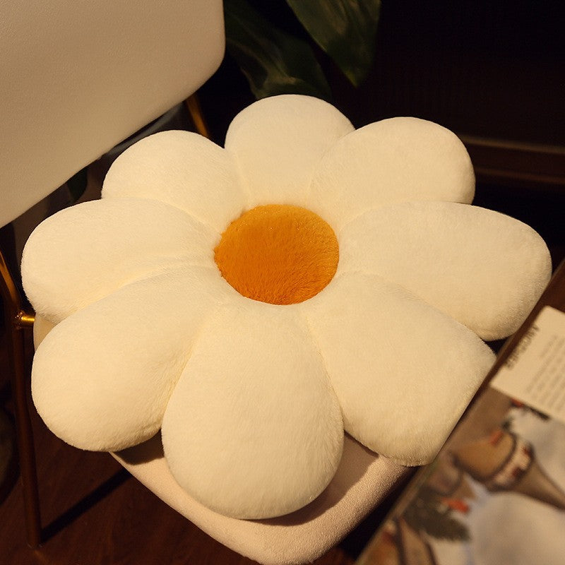 Plüsch-Sitzkissen in Blumenform Skanto