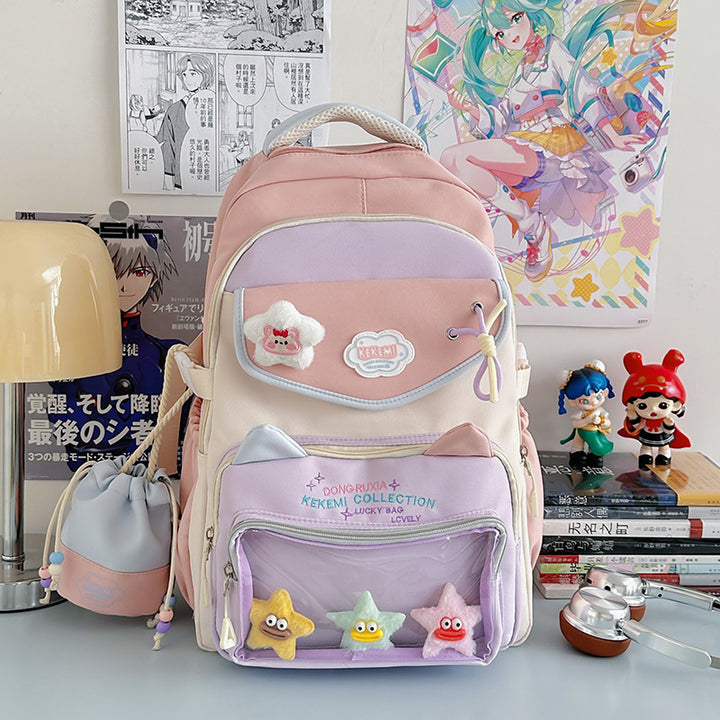 Niedlicher Schulrucksack mit Katzenohren