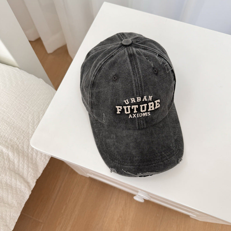 Herren Distressed Baumwoll-Baseballkappe verstellbar Skanto