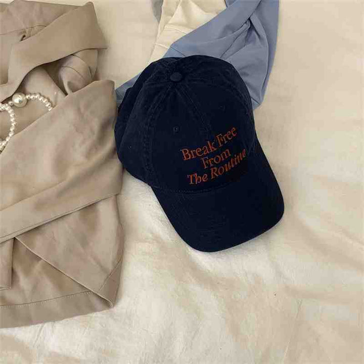 Unisex Baseballkappe mit Zitat-Grafik Skanto