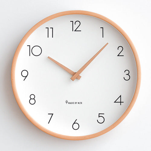 Skanto | Nordische Minimalistische Geräuschlose Wanduhr aus Holz