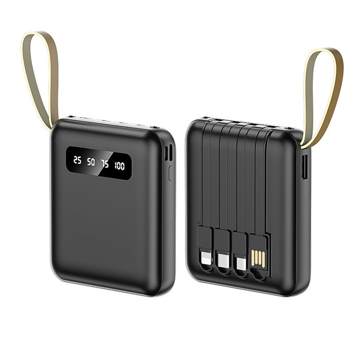 Multifunktionale Powerbank mit integriertem Kabelsystem Skanto