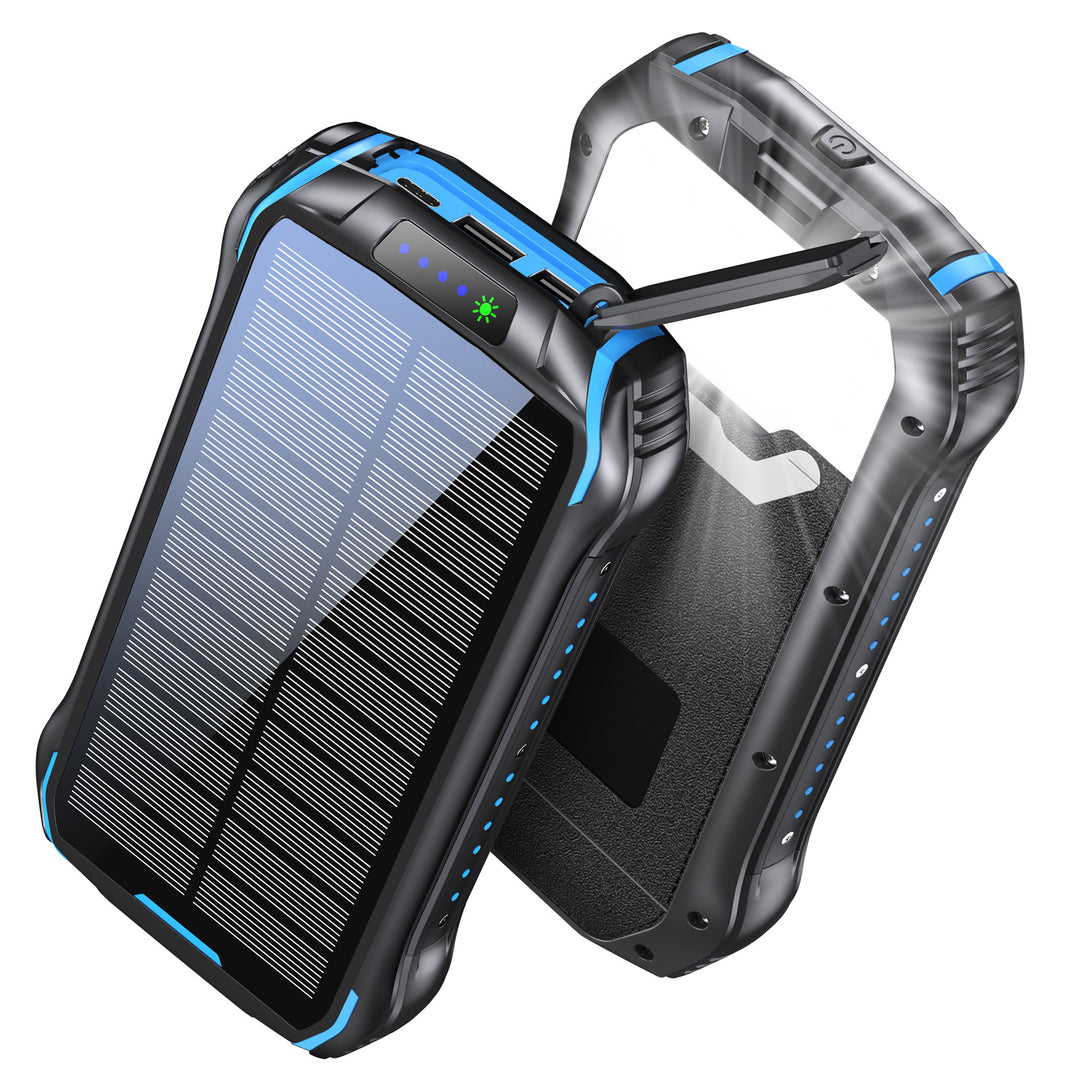 Solar Powerbank mit wasserdichtem Gehäuse und SOS-Funktion Skanto