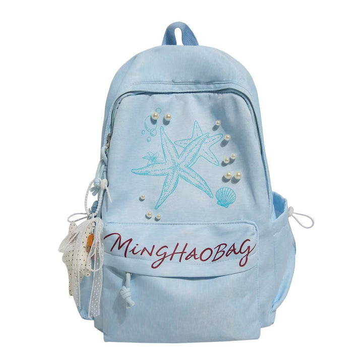 Maritim inspirierter Rucksack Skanto mit Verzierungen