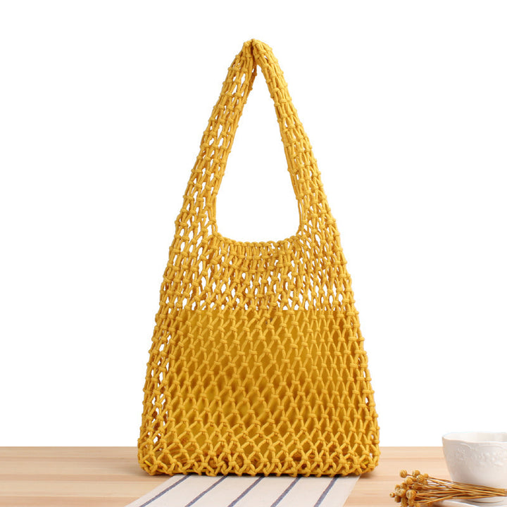 Netztasche Handgemacht Naturmaterial Skanto