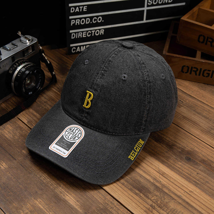 Bestickte Baseballkappe aus Denim für Herren Skanto