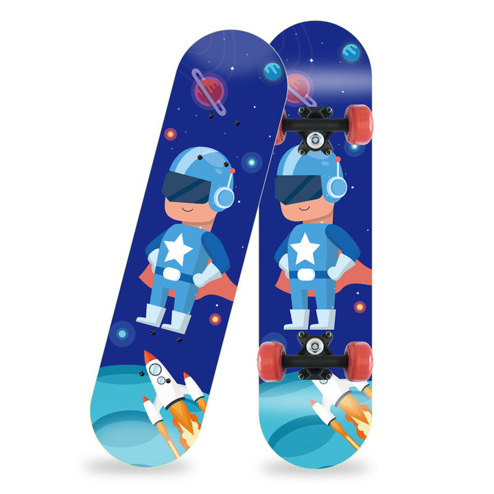 Cartoon-inspiriertes Mini-Skateboard Skanto