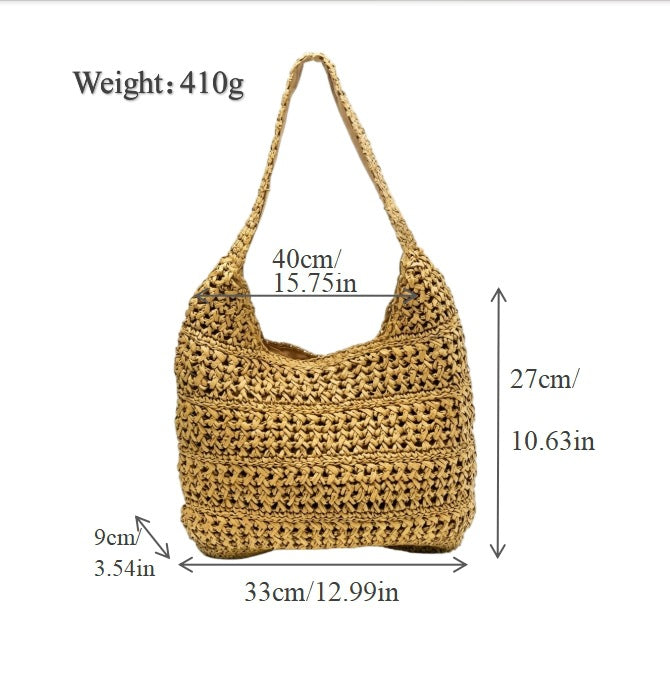 Hobo Bag aus handgeknüpftem Material Skanto