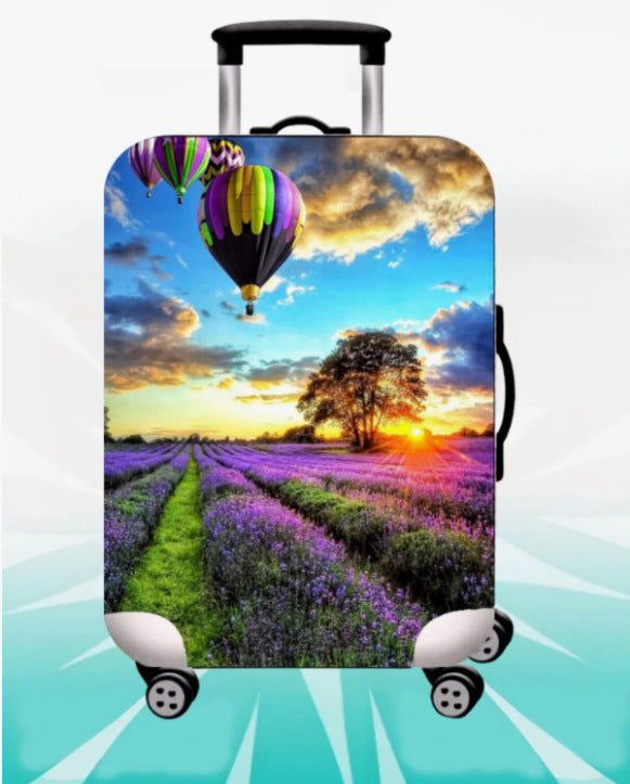 Unisex nicht-elastische Kofferhülle mit 3D-Hundemotiv für Trolley, elastisch und kratzfest Skanto