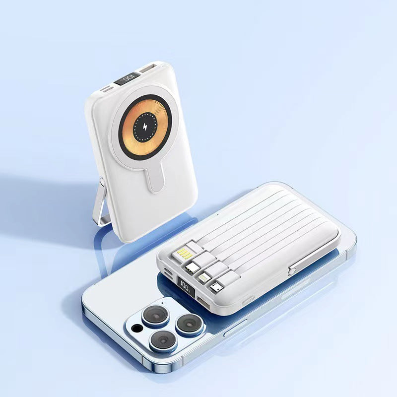 Tragbare kabellose Powerbank mit integriertem Ständer Skanto