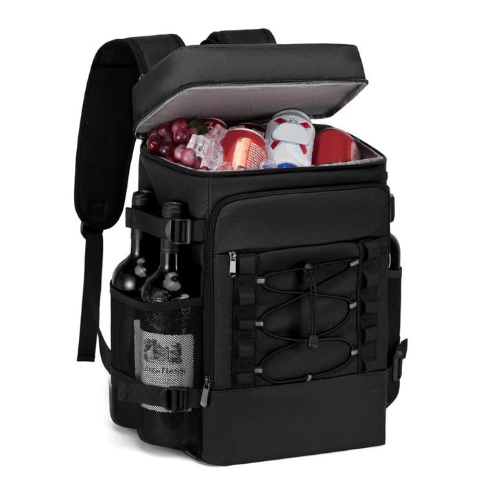 Unisex isolierter Kühlrucksack mit großem Volumen, separatem Flaschenhalter und strapazierfähigem Boden Skanto