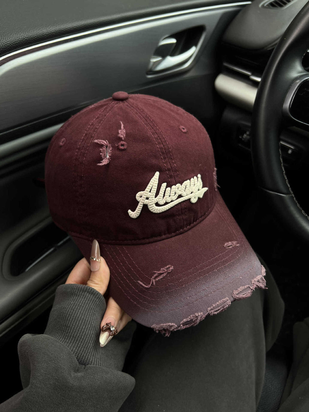 Damen Baseball Cap mit Grafik im Used-Look Skanto