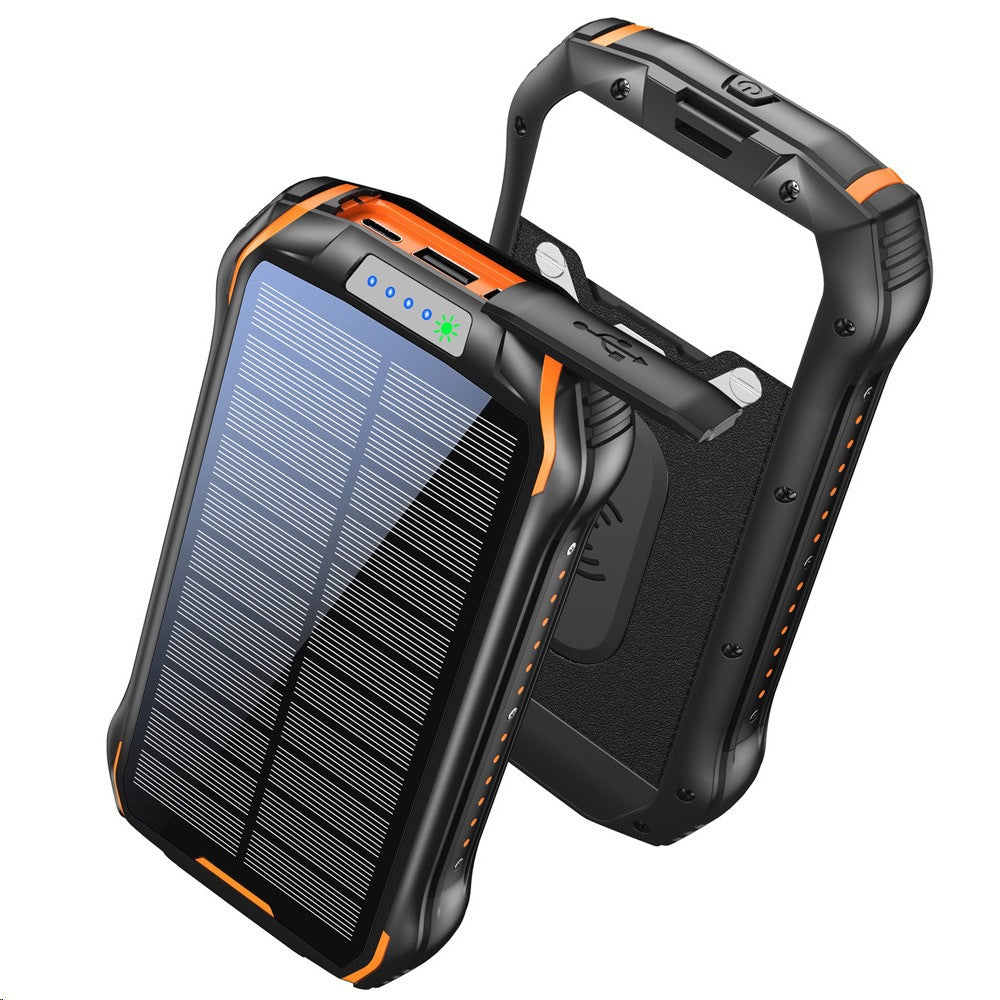 Solar Powerbank mit wasserdichtem Gehäuse und SOS-Funktion Skanto