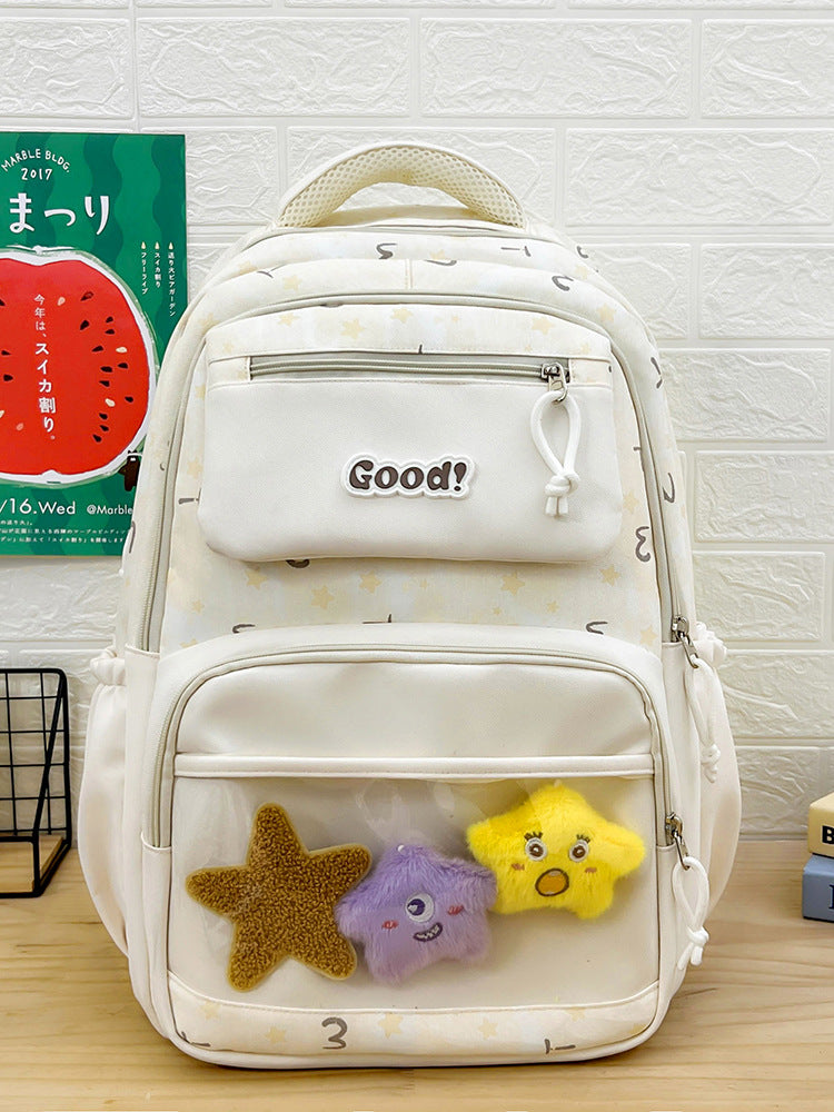 Niedlicher Charakter Design Plüsch-Schulrucksack