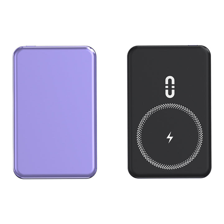 Magnetische Powerbank mit kabelloser Schnellladefunktion und LED-Anzeige Skanto