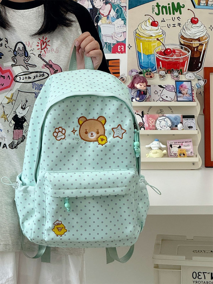 Leichter Schulrucksack mit niedlichem Charakter-Motiv