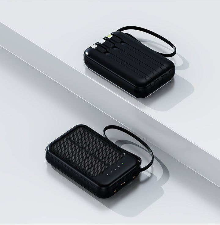 Tragbare Powerbank mit robustem Design und integriertem Ladekabel Skanto