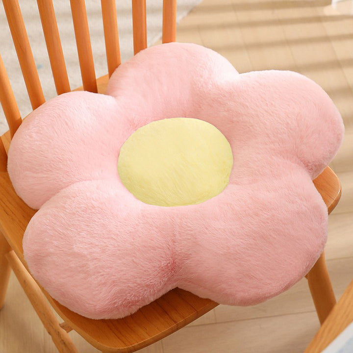 Plüsch-Sitzkissen in Blumenform Skanto