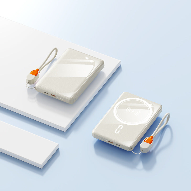 Tragbare Powerbank mit kabelloser Ladeoption und High-Speed-Technologie Skanto