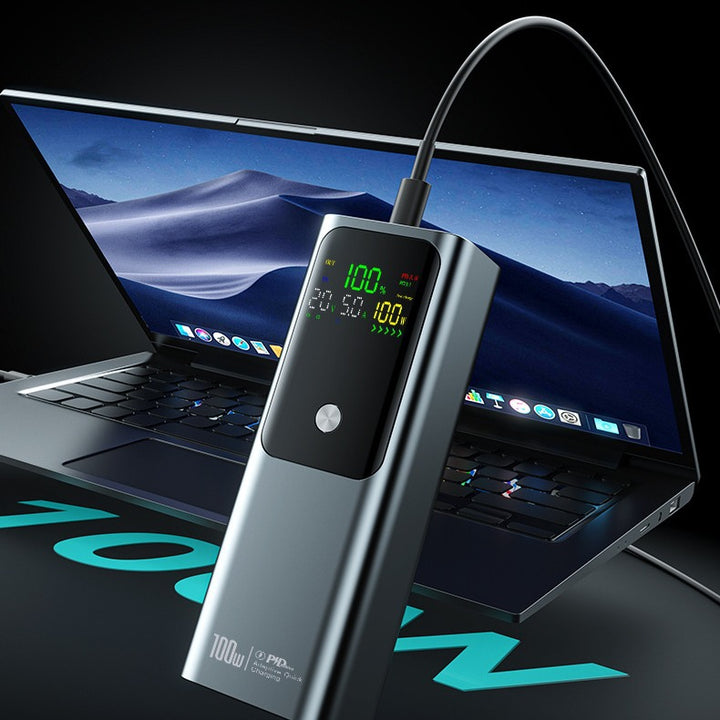 Hochleistungs-Powerbank mit LCD-Display und Schnellladefunktion Skanto