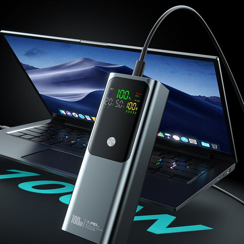 Hochleistungs-Powerbank mit LCD-Display und Schnellladefunktion Skanto