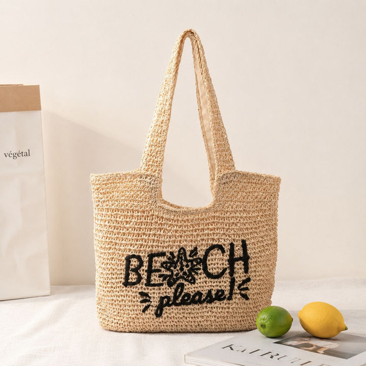 Lässige Tasche aus geflochtenem Naturmaterial Skanto