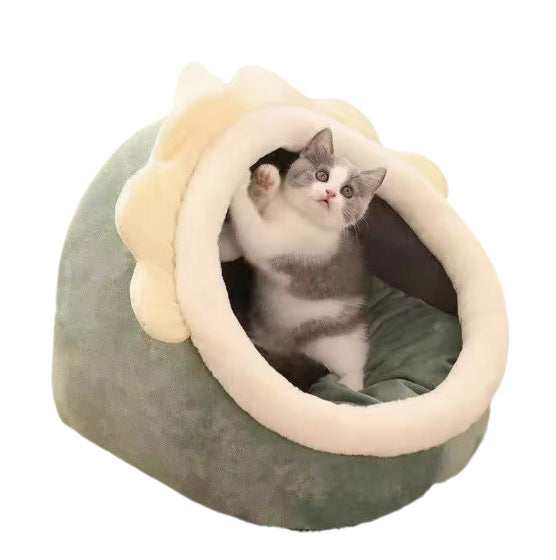 Gemütliches Katzenhöhlen-Hundebett
