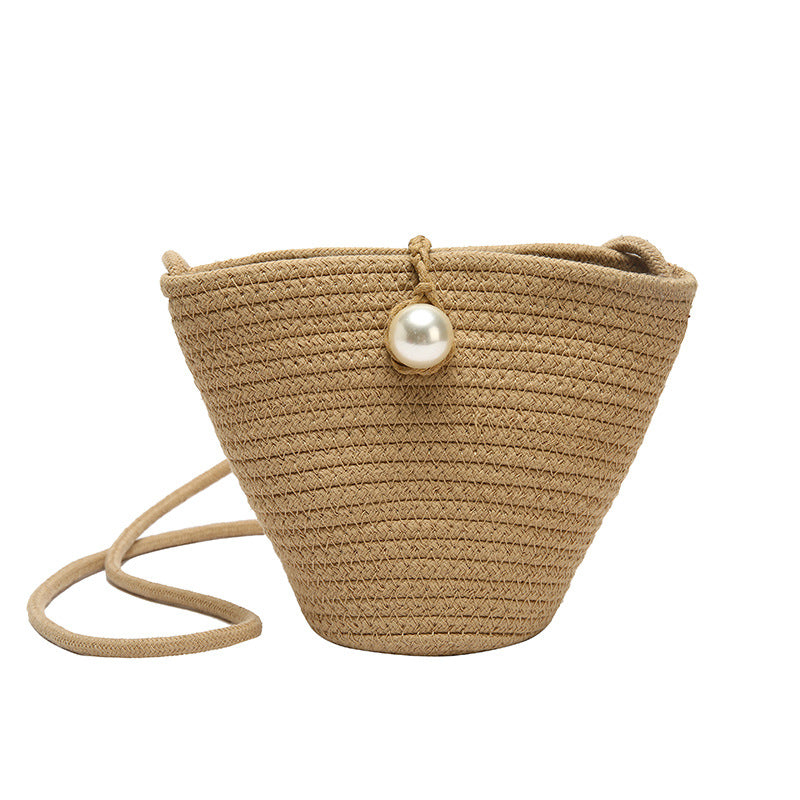 Elegante Handtasche mit Perlenverschluss Skanto